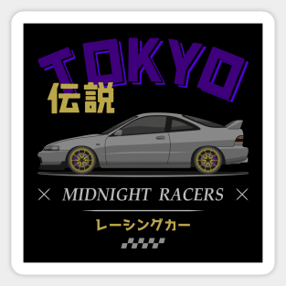 Midnight Racer Silver Integra DC 2 JDM Sticker